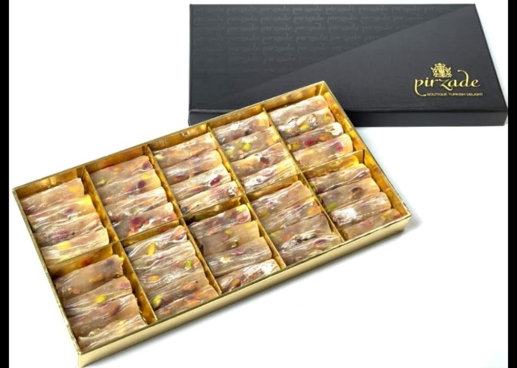 Pistazien Lokum mit Vanille – Fingerrolle 500g Geschenkbox | Türkischer Lokum von Anteplim
