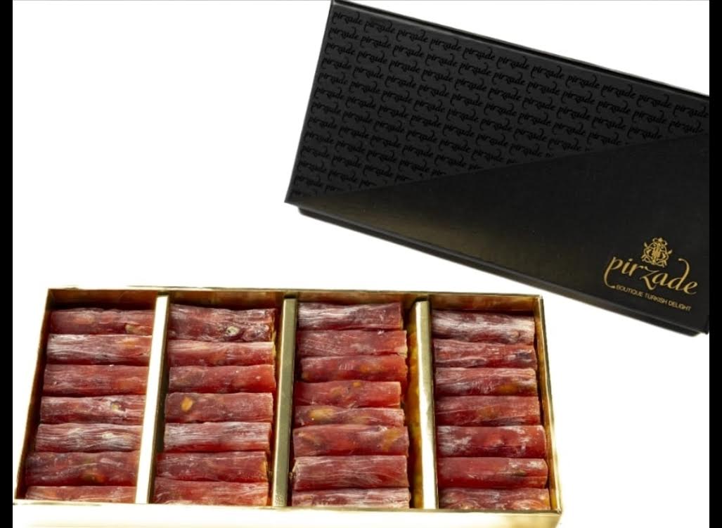 Pomegranate Pistachio Turkish Delight 500g – Handmade Gaziantep Lokum