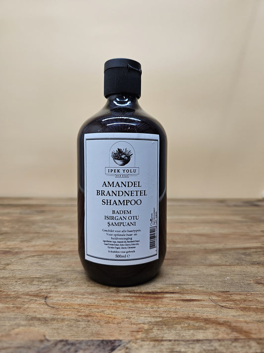 Mandel & Brennnessel Shampoo 500ml – Natürliches Kräutershampoo gegen Haarausfall | Anteplim