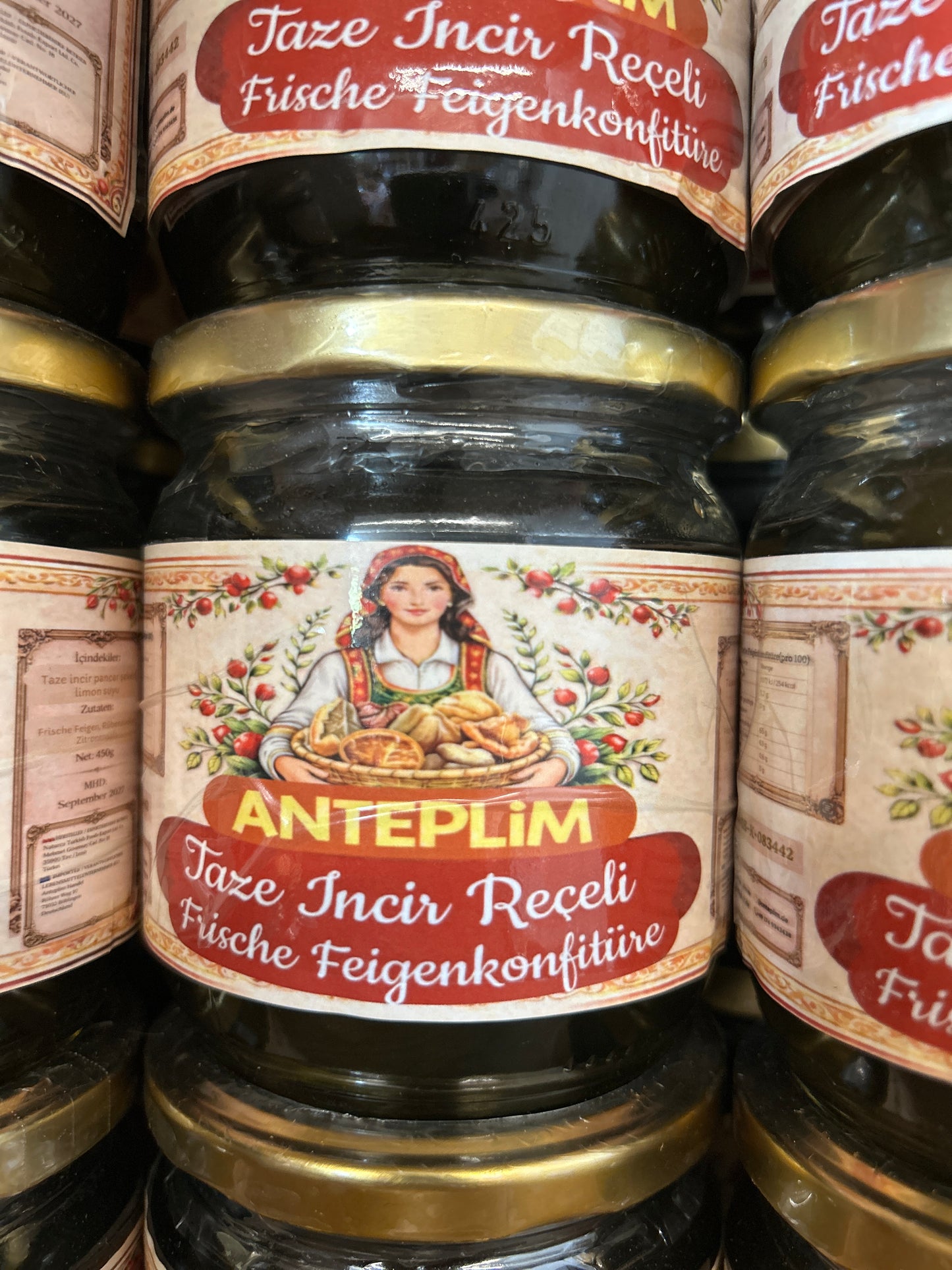 Anteplim Fresh Green Fig Jam from Nazilli (Aydın) 450 g Glass Jar