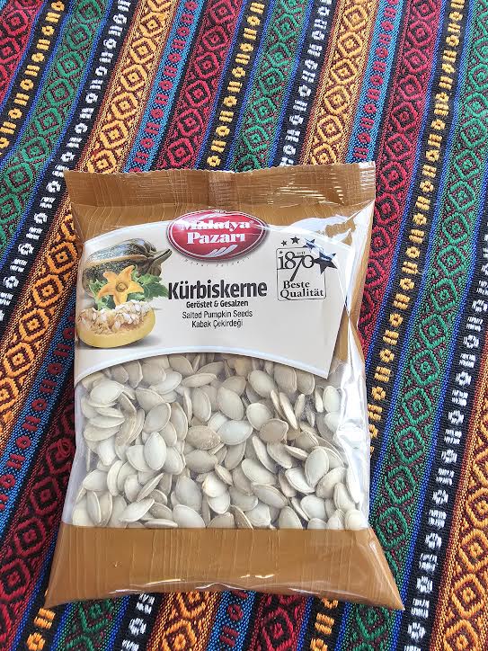 Malatya Pazarı Geröstete und gesalzene Kürbiskerne 170 g in transparenter Verpackung