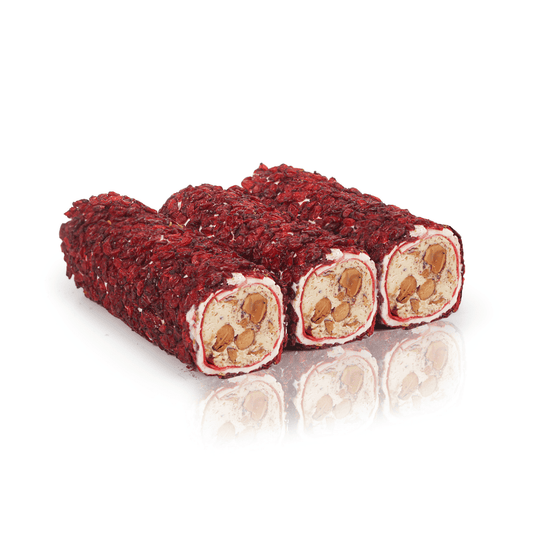 Mega Zeliş Pomegranate & Almond Cream Wrapped Turkish Delight 500g