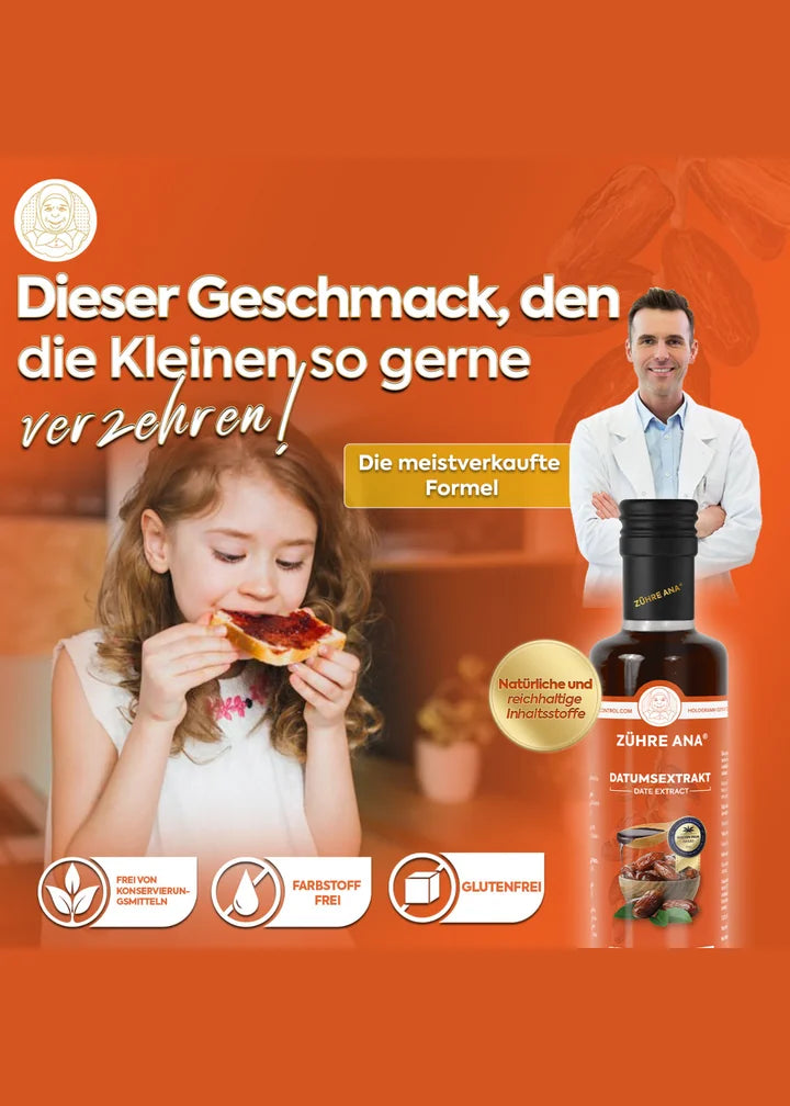 Zühre Ana Dattelextrakt – Natürlicher Genuss in Desserts, Gebäck und Frühstück 350ml