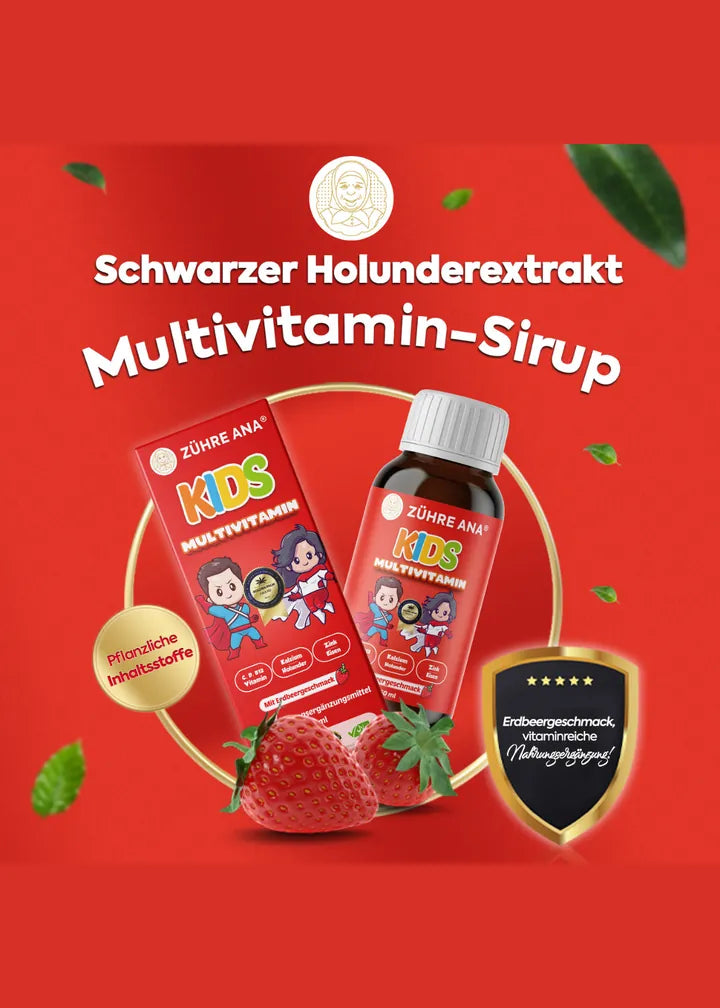 Zühre Ana Kids - Erdbeer Multivitamin Sirup 150ml