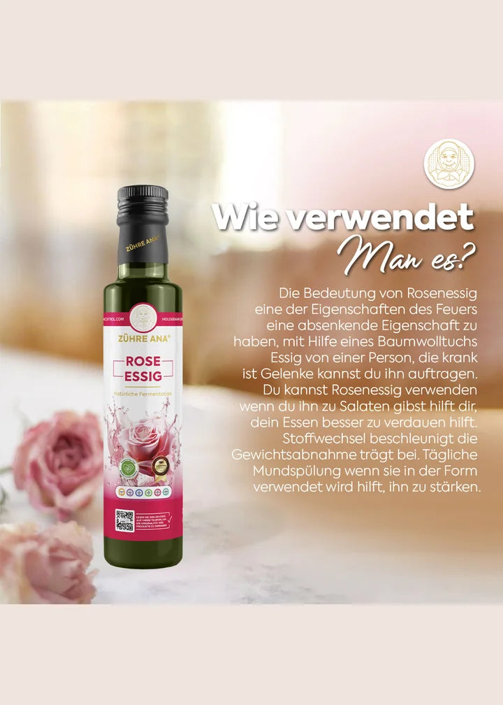 Zühre Ana Rosenessig Natürliche Fermentation (Gül Sirkesi) 500ml
