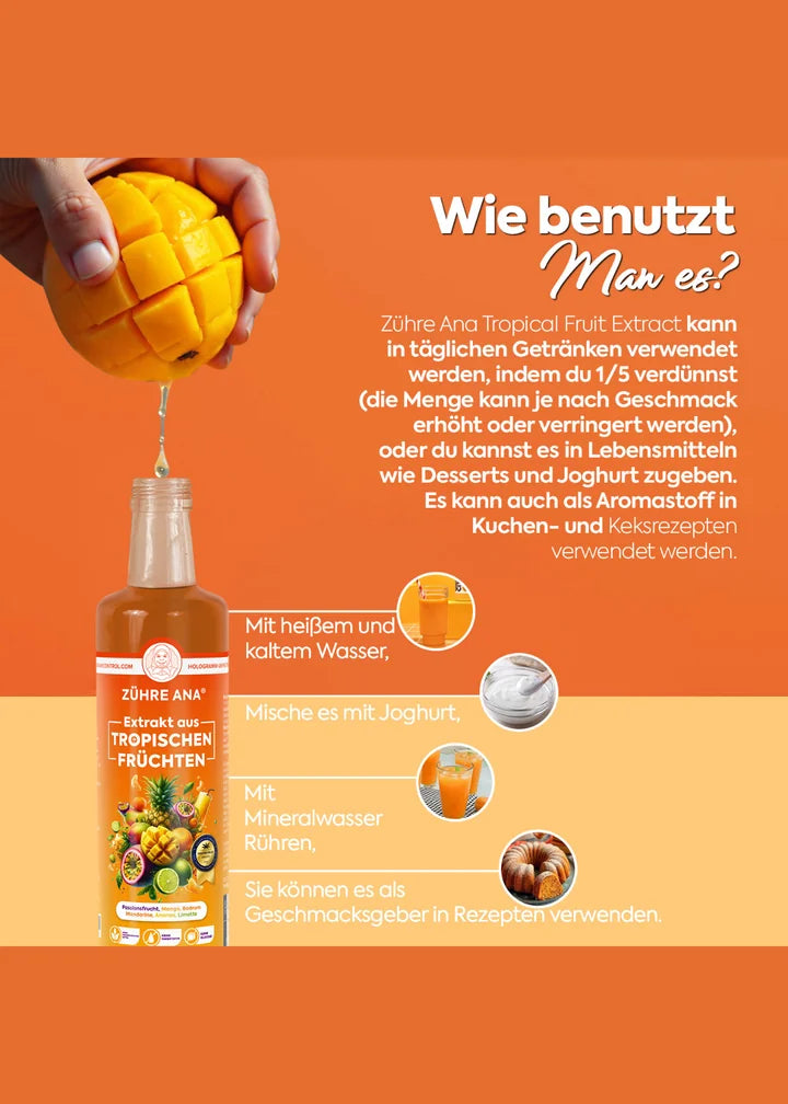 Zühre Ana Tropischer Fruchtextrakt (Tropikal Meyve Özü) 640g