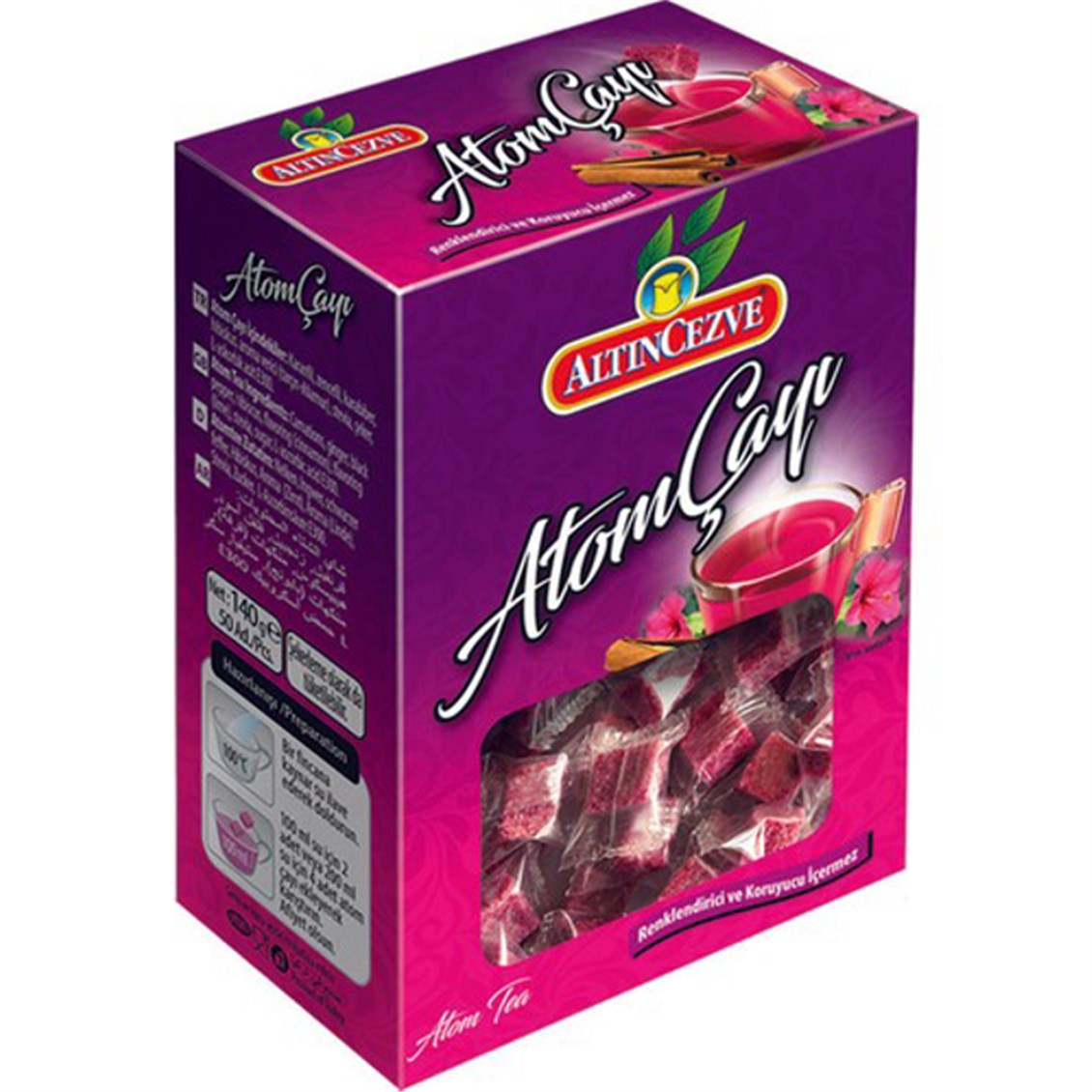 Atom Tea Cubes 50 Pieces – Traditional Turkish Tea Cubes
