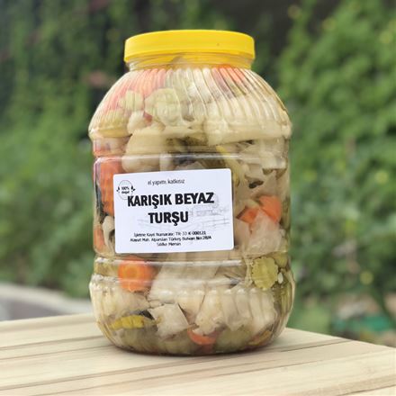 Antep Hausgemachtes Gemischtes Eingelegtes Gemüse – 3 kg | Natürlich & Probiotisch