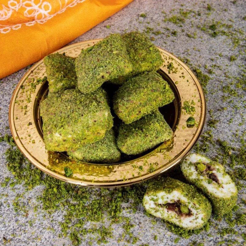 Antep Pistazien Bohça Lokum 500g – Mit Schokoladen- &Milchcremefüllung