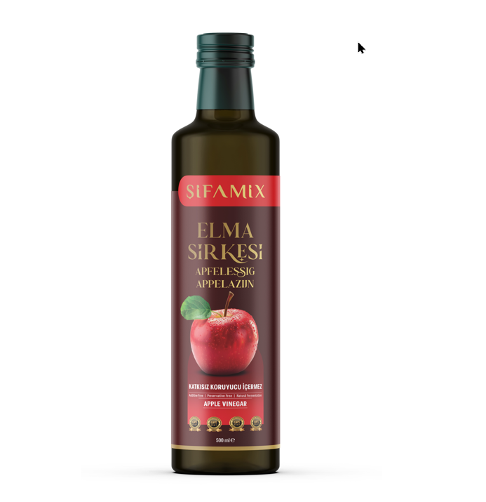 Şifamix Apfelessig 500 ml Glasflasche – Ohne Zusatzstoffe & Natürlich Fermentiert | Anteplim