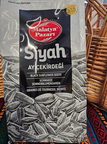 Dakota Geröstete Gesalzene Schwarze Sonnenblumenkerne 250 g – Knuspriger Klassischer Snack