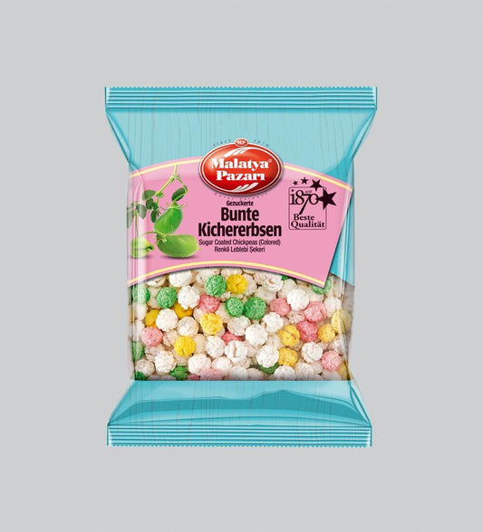 Malatya Pazarı Bunte Kichererbsen 200 g – Gezuckerte Leblebi