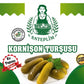 Hausgemachte Eingelegte Cornichons (Kornişon Salatalık Turşusu) 1 kg im Glas – 100 % Natürlich & Authentisch | Anteplim