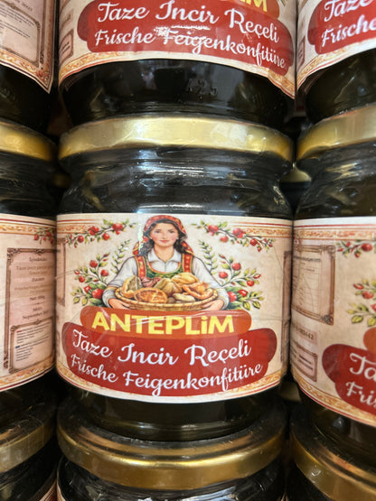 Anteplim Fresh Green Fig Jam from Nazilli (Aydın) 450 g Glass Jar