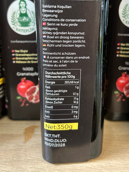 Anteplim Pomegranate Syrup from Hatay 350 ml in a glass bottle