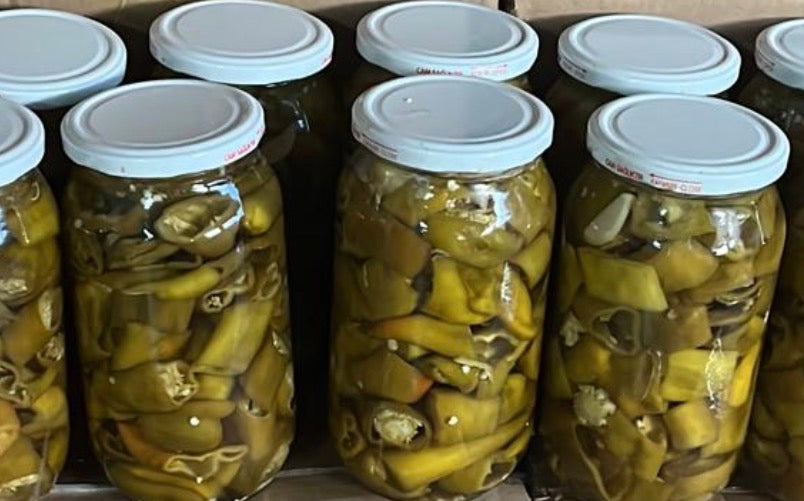 Hausgemachte Eingelegte Topalak-Paprika (Topalak Biber Turşusu) 1 kg im Glas – 100 % Natürlich & Authentisch | Anteplim