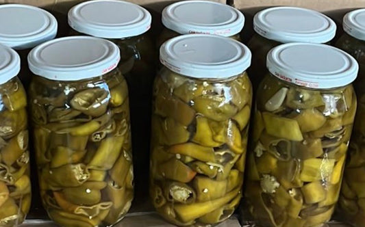 Hausgemachte Eingelegte Topalak-Paprika (Topalak Biber Turşusu) 1 kg im Glas – 100 % Natürlich & Authentisch | Anteplim