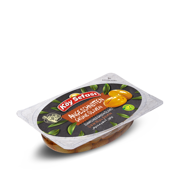 Köy Sefası Salamura Çizik Yeşil Zeytin 170 g vakum ambalaj