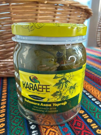 Karaefe Vine Leaves in Brine 880 g Glass Jar
