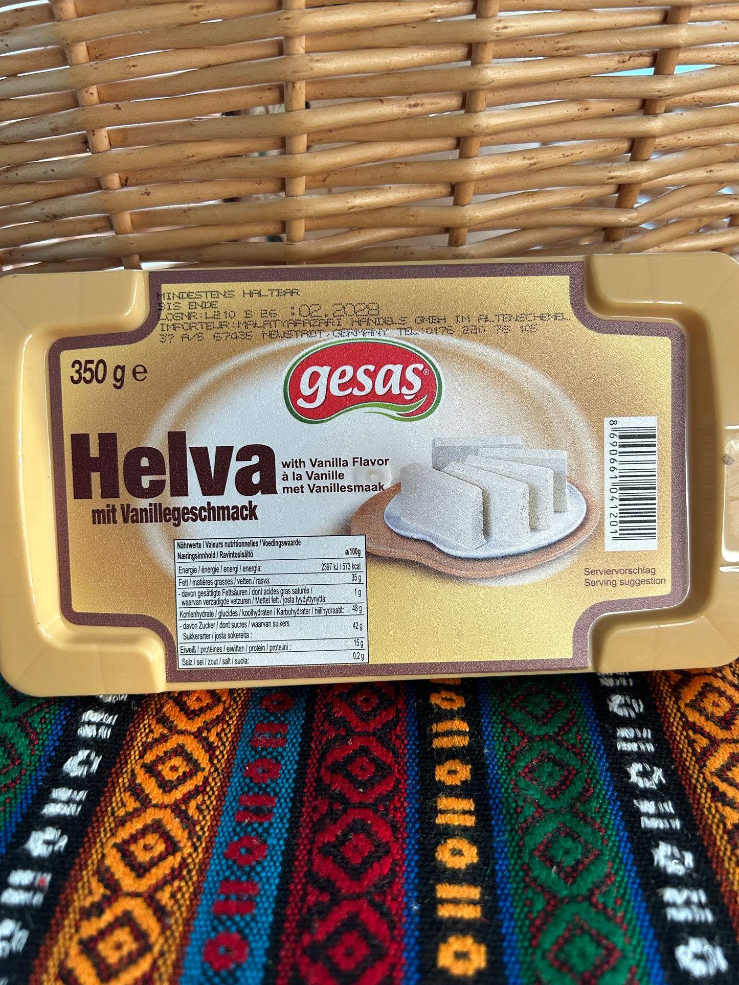 Gesas Vanilla Tahini Halva 350 g