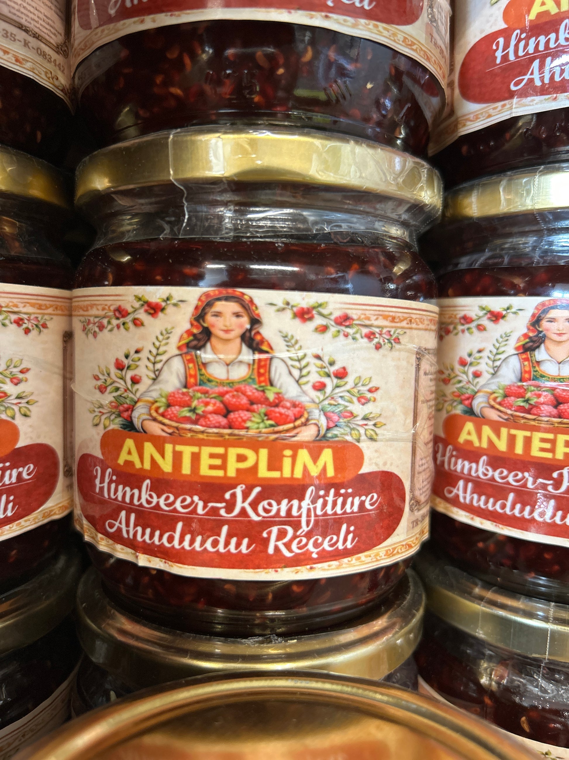 Anteplim Raspberry Jam from Nazilli (Aydın) 450 g in a glass jar