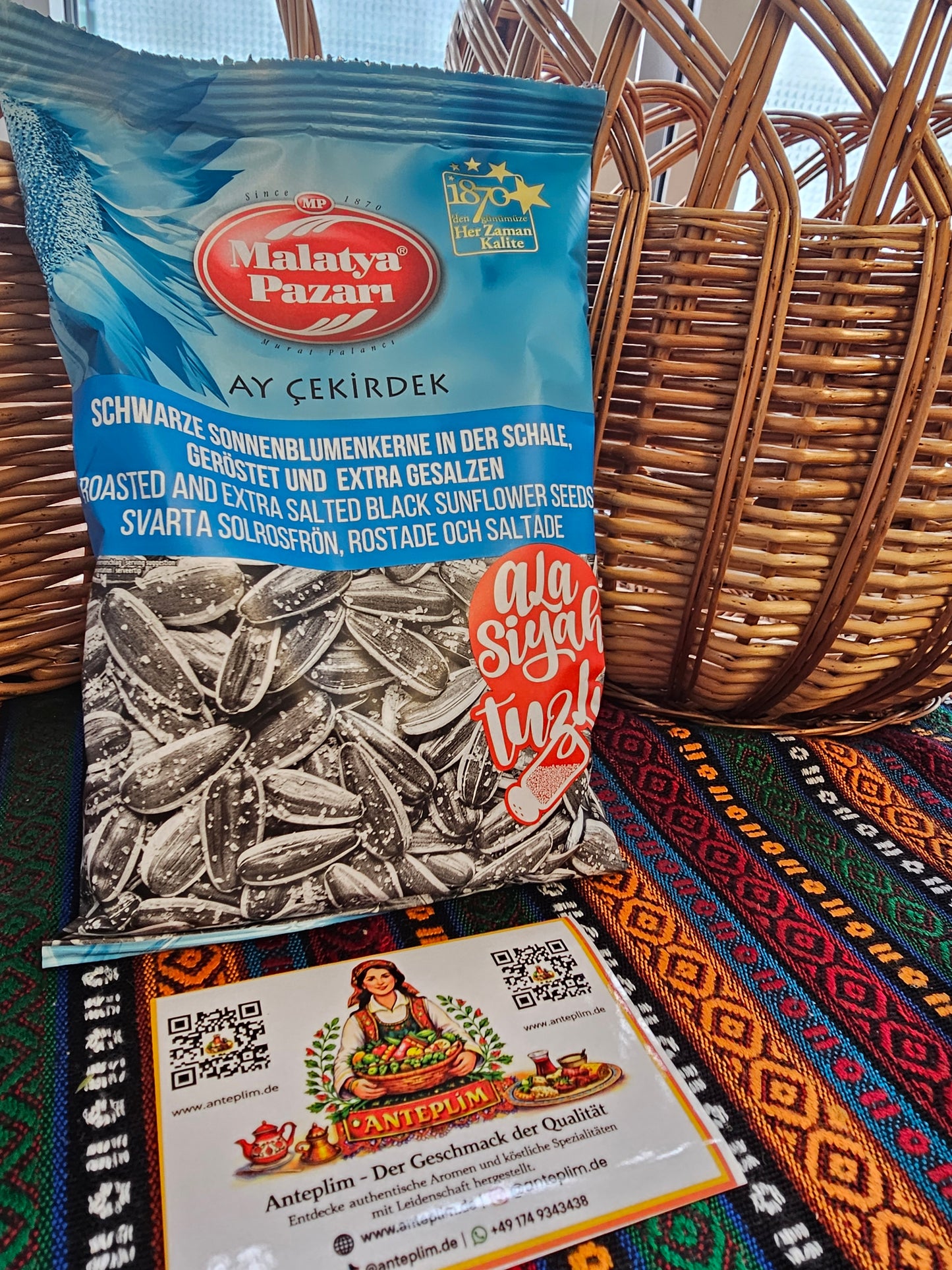 Geröstete Extra Gesalzene Weiße Sonnenblumenkerne 250 g – Knuspriger Snack