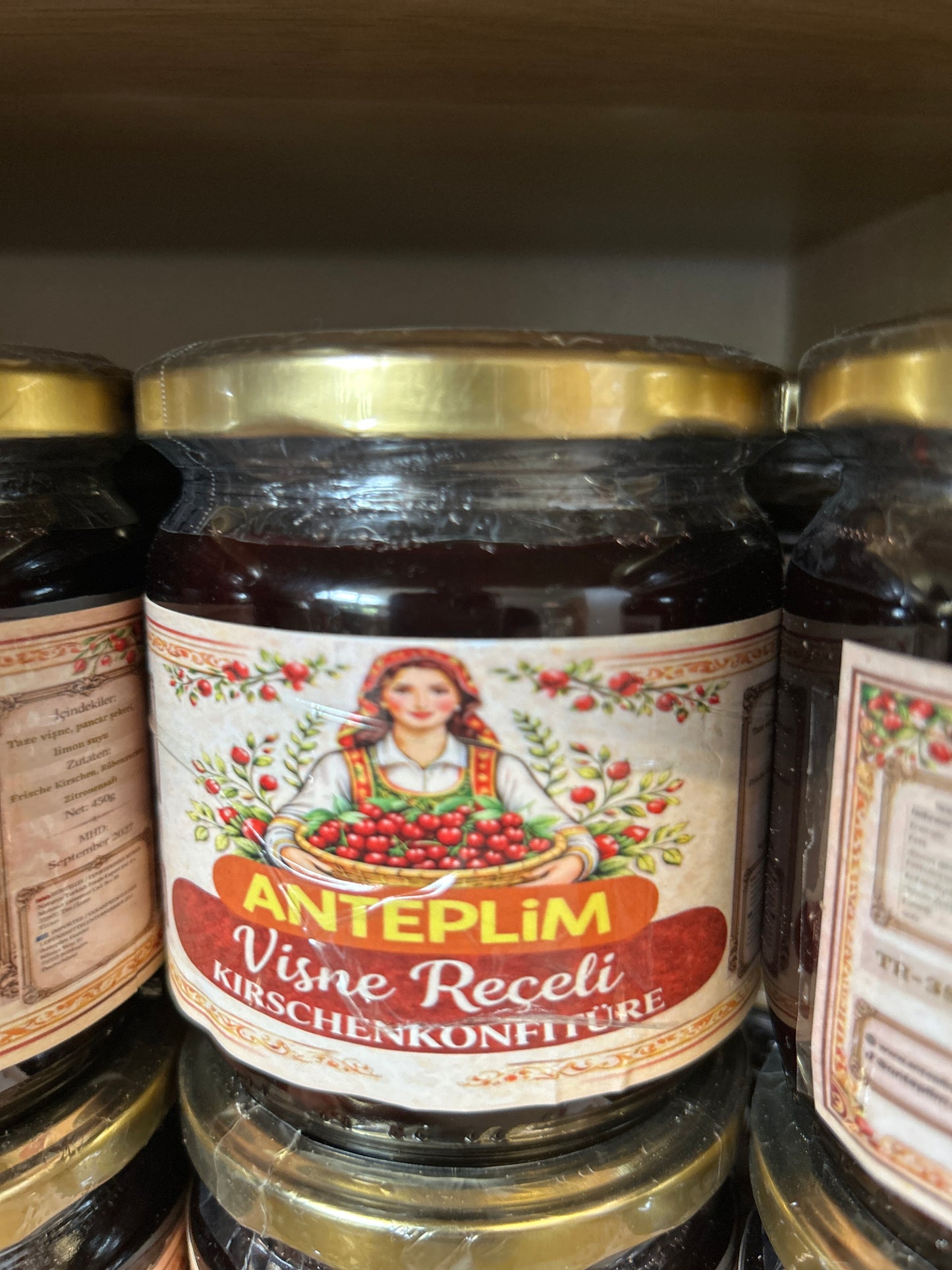 Anteplim Kirsch Konfitüre 450 g im Glas
