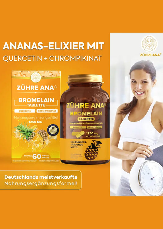 Zühre Ana Bromelain Kapseln 60 Kapseln mit Ananas-extrakt 75gr