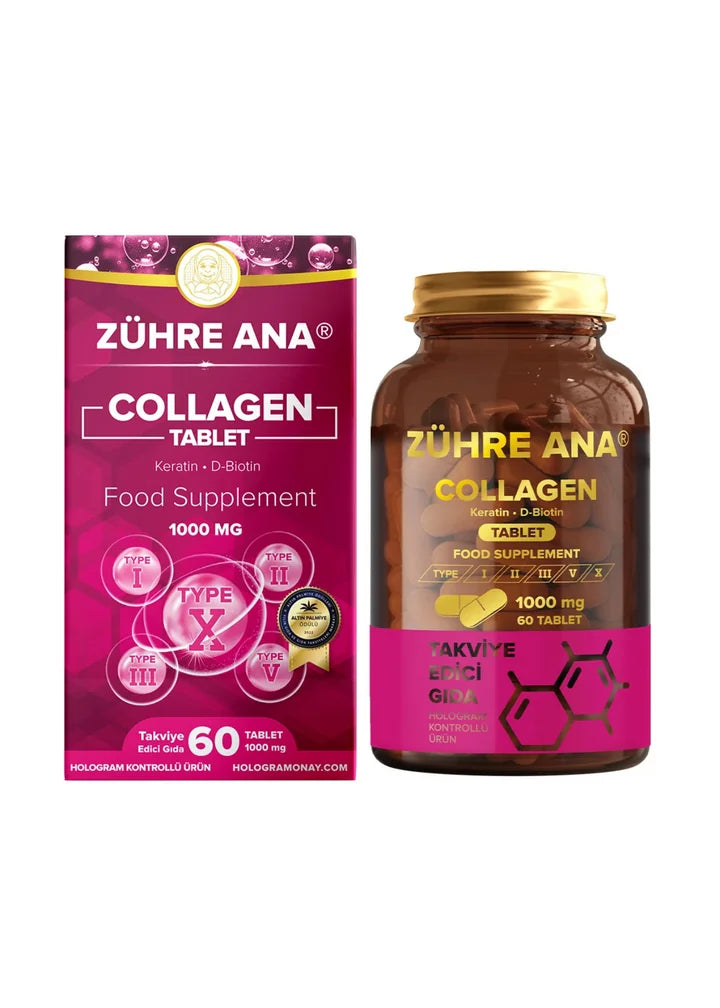 Zühre Ana Kollagen Kapseln 1000mg - 60 Kapseln