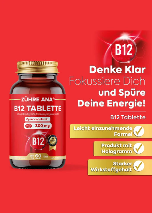 Zühre Ana Vitamin 300mg B12 (60 Tabletten)
