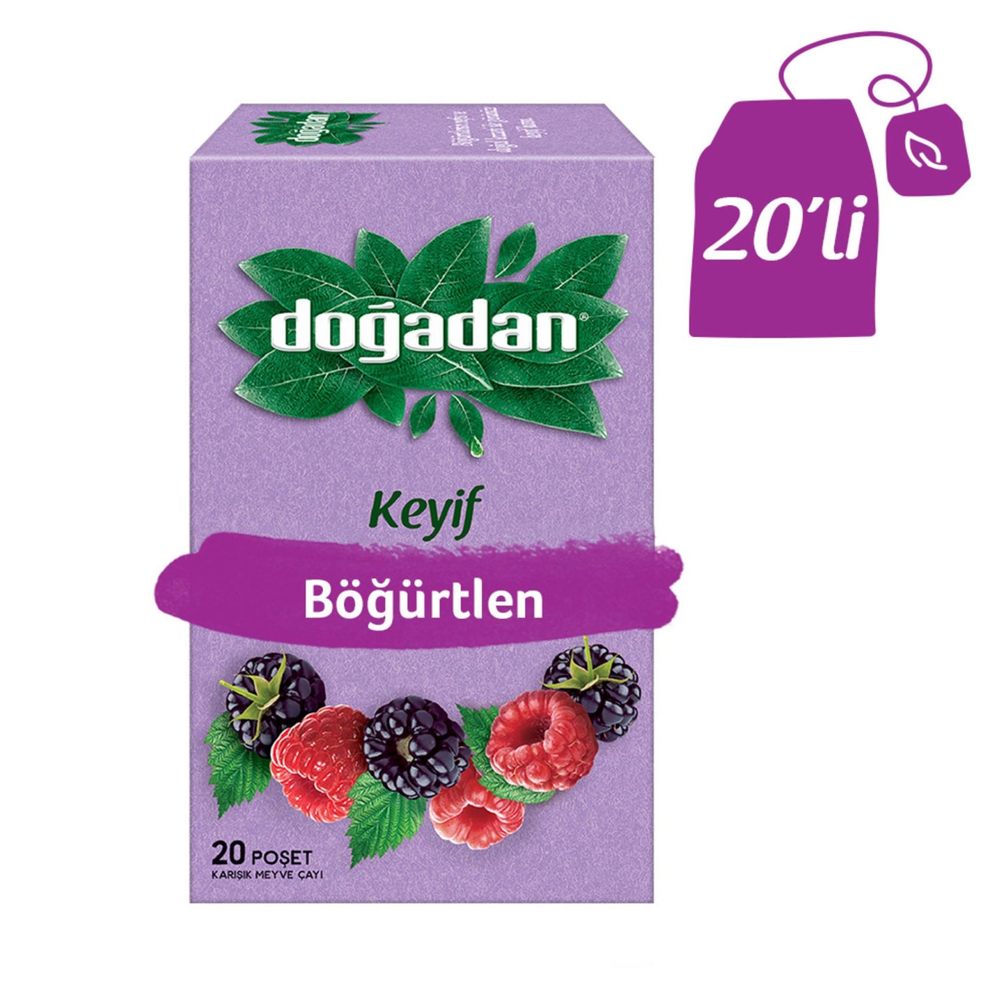 Ormanın Gizli Mucizesi: Doğal Aroma Böğürtlen Çayı 20'li Paket