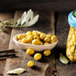 Köy Sefası Pitted Green Olives 350 g in a glass jar