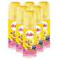 Six Dalin Flower Garden Baby Cologne bottles with yellow-pink labels and spray caps