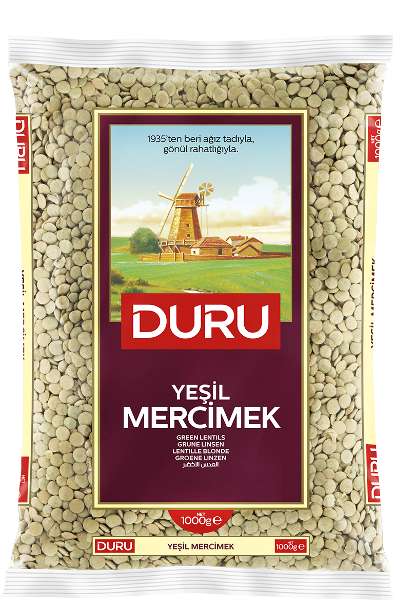Duru Grüne Linsen 1000 g – Türkische Yeşil Mercimek