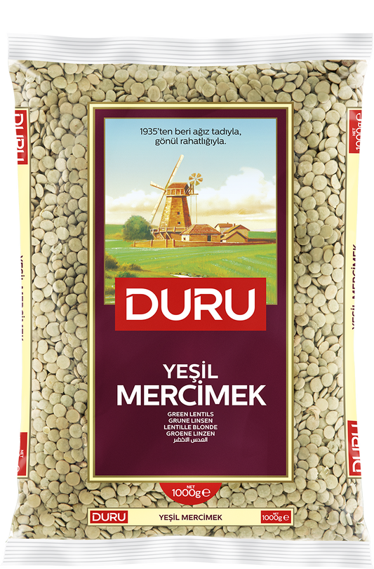 Duru Grüne Linsen 1000 g – Türkische Yeşil Mercimek
