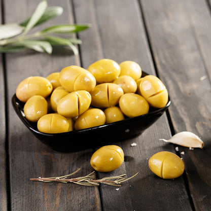 Köy Sefası Kırma Yeşil Zeytin 400 g cam kavanoz