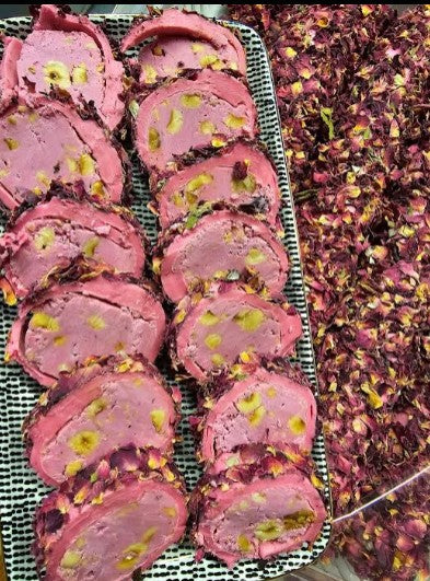 Hacıbaba Gül, Ahududu ve Fıstıklı Lokum 500g