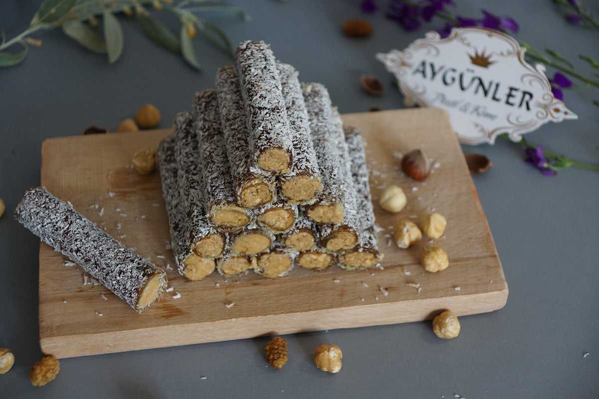 Anteplim Haselnuss-Kokos Nussrolle (Köme) – Rollenform 300 g