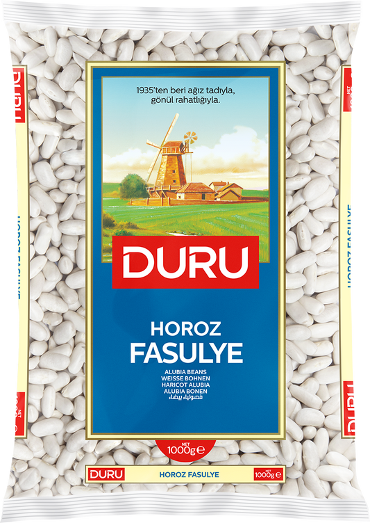 Duru Horoz Weiße Bohnen 1000 g – Türkische Kuru Fasulye
