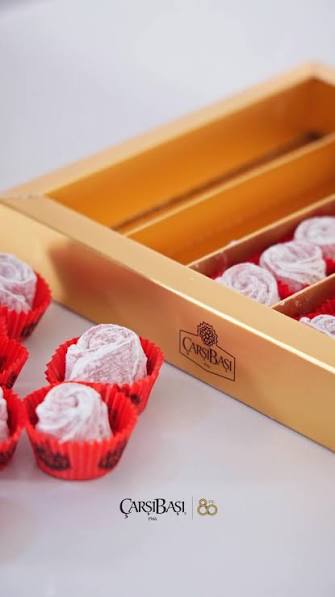 Rosen Lokum 500g – Türkischer Lokum mit Rosengeschmack | Anteplim