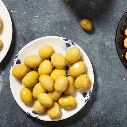 Köy Sefası Cocktail Green Olives 400 g in a glass jar