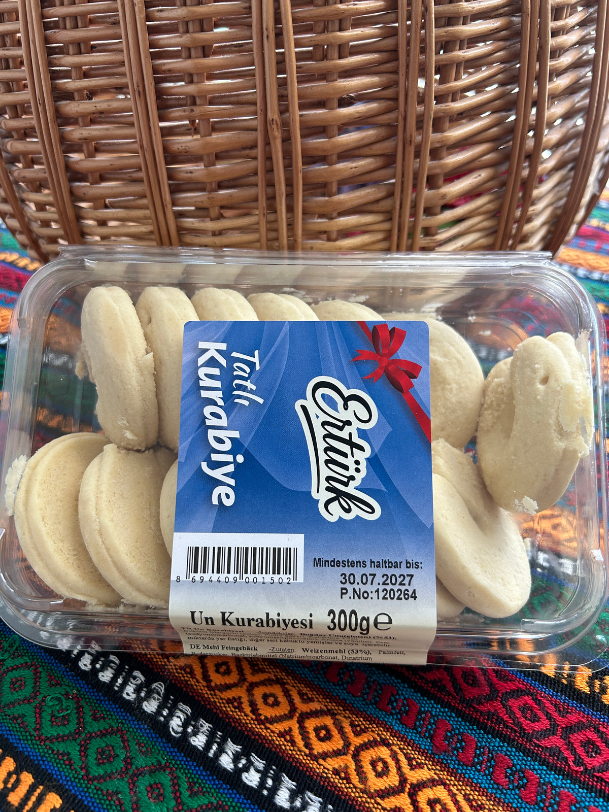 Ertürk Turkish flour cookies 300 g in transparent plastic packaging