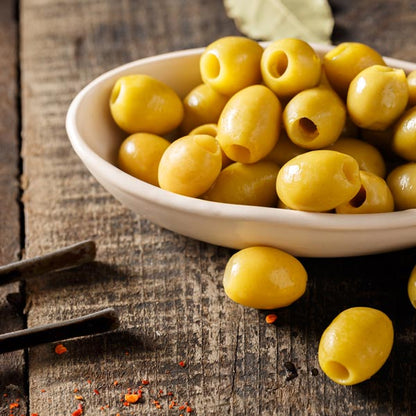 Köy Sefası Çekirdeksiz Yeşil Zeytin 350 g cam kavanoz