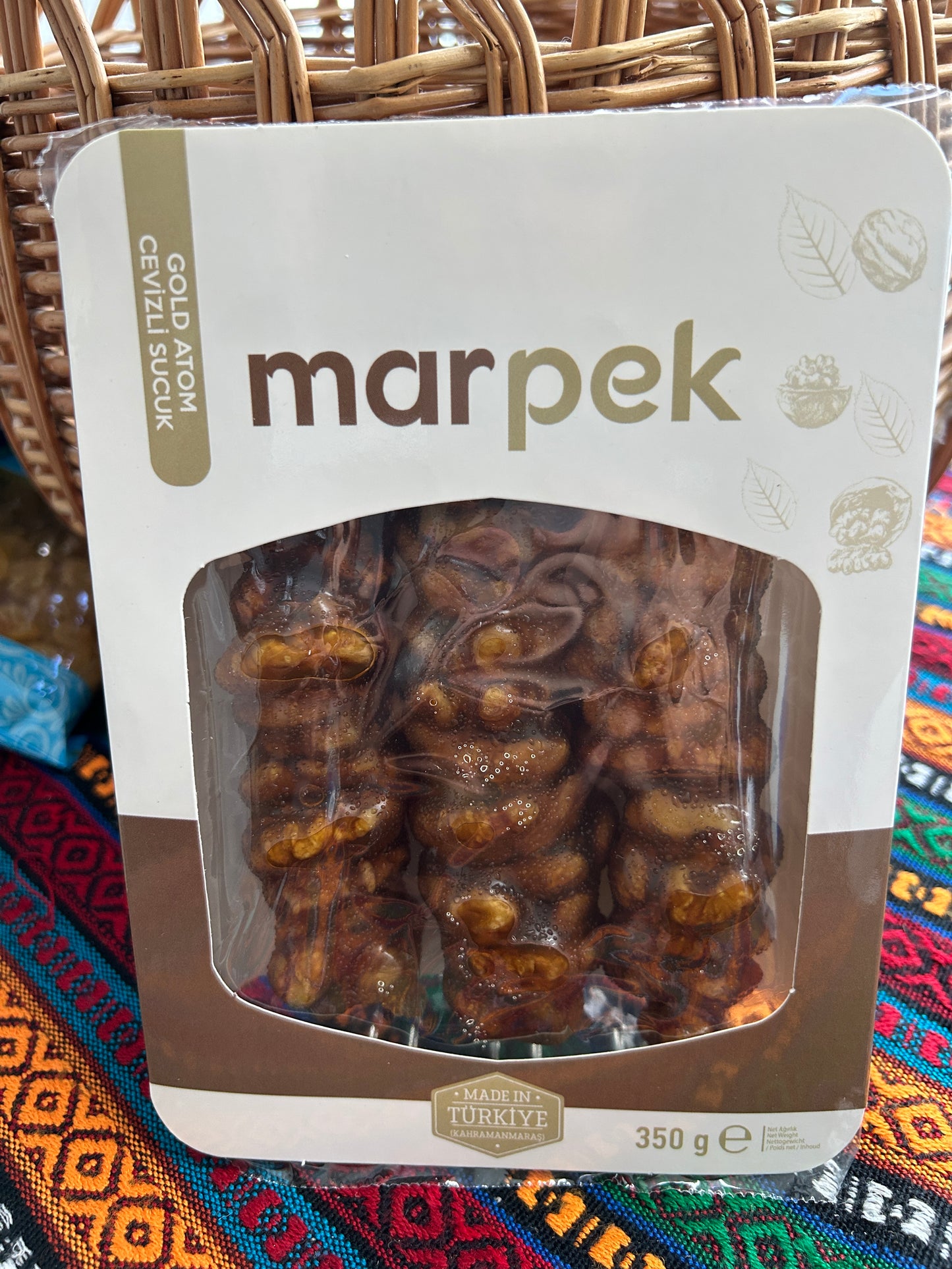 Marpek walnut bites with grape syrup Atom style 350 g in a transparent tray